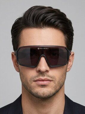 Rudy Project Black Cycling Sports Shield Visor Sunglasses - made in Italy 🇮🇹